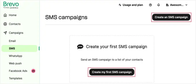 สร้างแคมเปญ SMS แรกของคุณ Create your first SMS campaign
