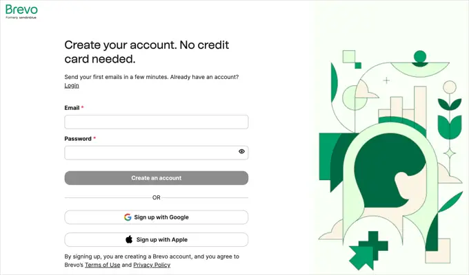 การสร้างบัญชี Brevo Creating a Brevo Account