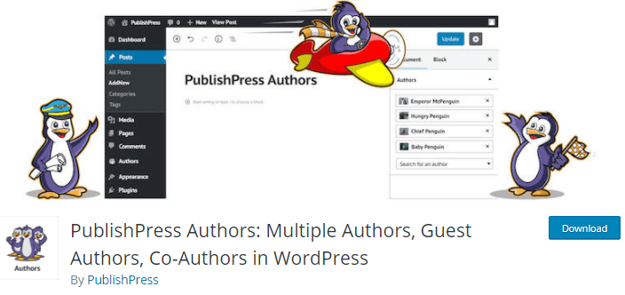 用于博客的 WordPress 插件 - PublishPress 作者