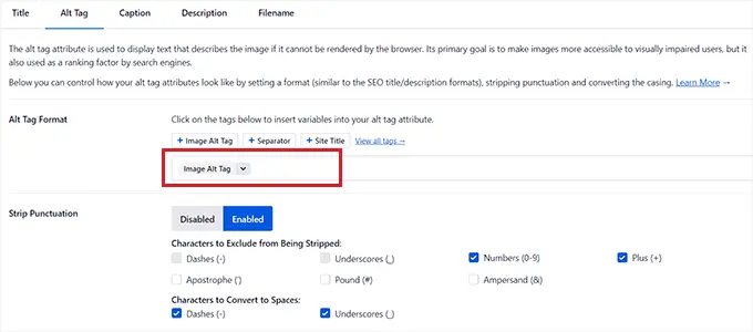 Alt 标签的 SEO 设置 SEO settings for alt tags