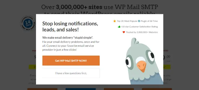 WP Mail SMTP 中的「是/否」選擇 Yes no optin on WP mail smtp