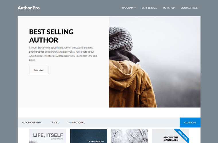 Author Pro Tema WordPress pentru scriitori