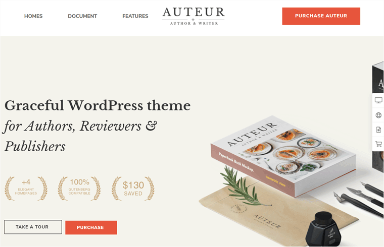 Tema WordPress de autor