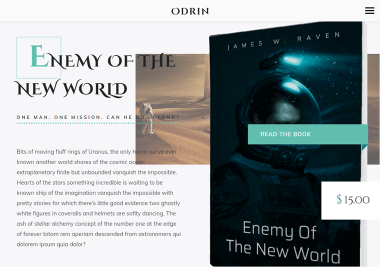 Tema WordPress Odrin