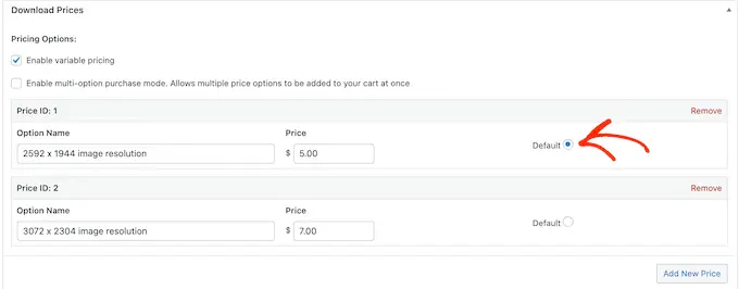 Ustawianie domyślnej zmiany ceny za pomocą Easy Digital Downloads Setting a default price variation using Easy Digital Downloads