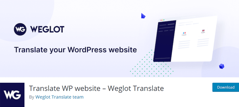 Плагин Weglot Translate WordPress для многоязычных сайтов