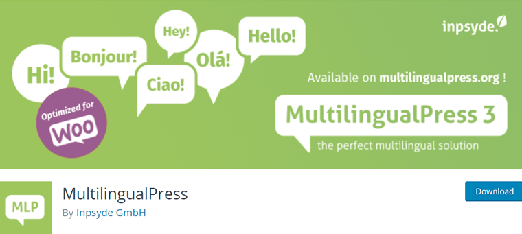 Плагин MultilingualPress WordPress для многоязычных магазинов