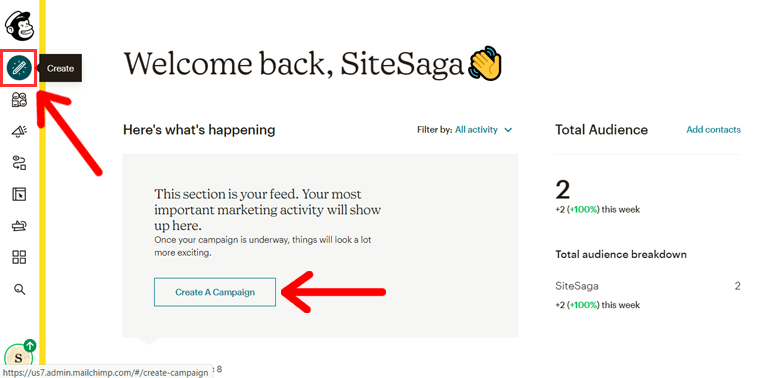 Mailchimp'te E-posta Kampanyası Oluşturun