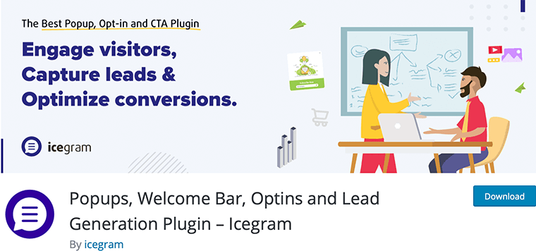 Icegram - kostenloses WordPress-Plugin zur Lead-Generierung