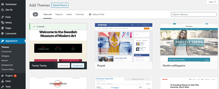 Teme WordPress pentru design blog