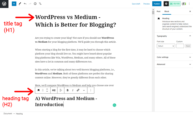 Etichete de titlu și titlu în WordPress