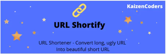 Raccourcir l'URL URL Shortify