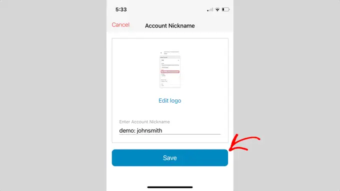 新しい 2FA アカウントを保存します Save Your New 2FA Account