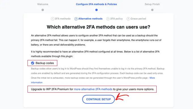 WP 2FA の代替 2FA メソッド WP 2FA Alternative 2FA Methods