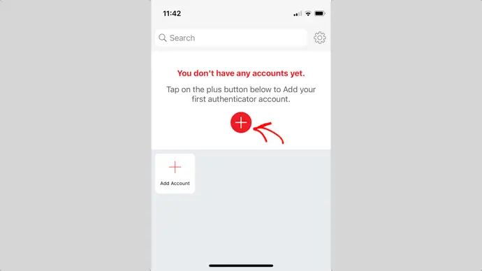 + ボタンをクリックしてアカウントを追加します Click the + Button to Add an Account