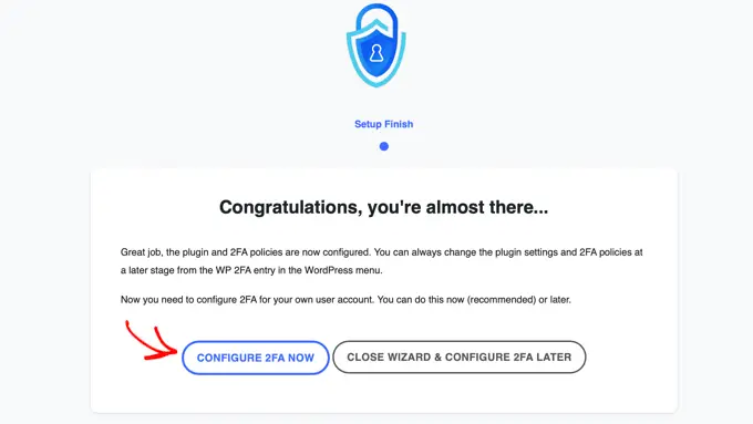 自分のユーザー アカウントで 2FA を構成する Configure 2FA on Your Own User Account