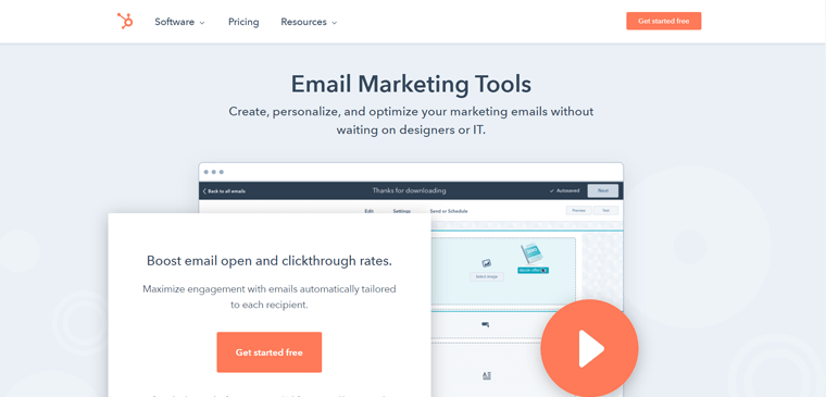 Outils de marketing par e-mail HubSpot