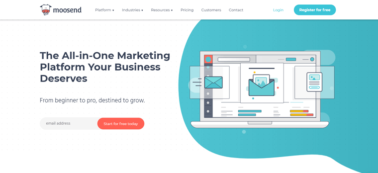 Logiciel de marketing par e-mail Moosend