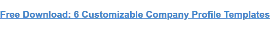 Download gratuito: 6 modelli di profili aziendali personalizzabili