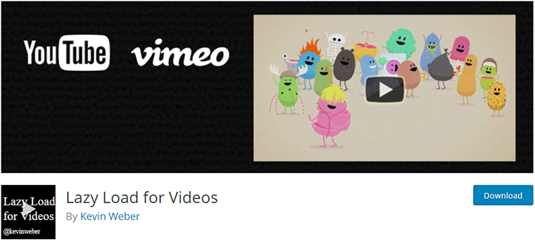 延遲加載視頻 WordPress 延遲加載插件