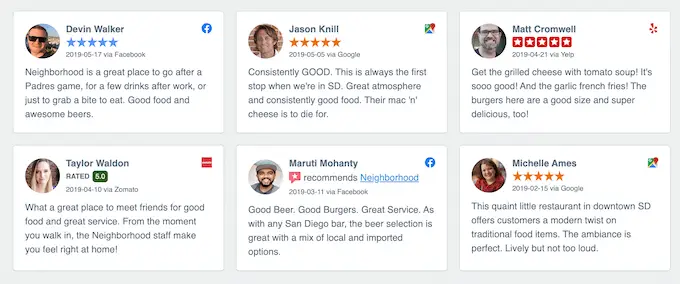 レビュー、WordPress のカスタマー レビュー プラグインを使用して作成 Reviews, created using a customer review plugin for WordPress