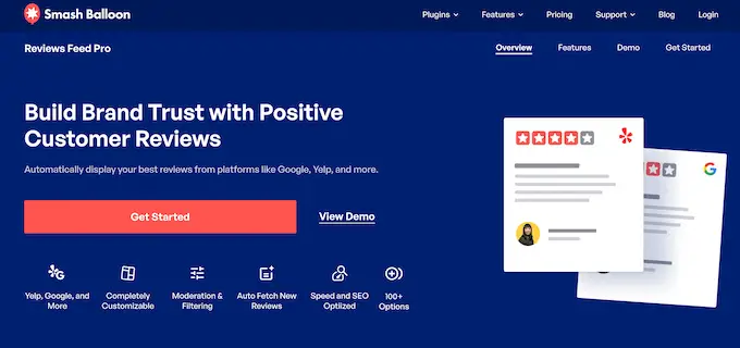 Smash Balloon Reviews Feed Pro WordPress プラグイン The Smash Balloon Reviews Feed Pro WordPress plugin