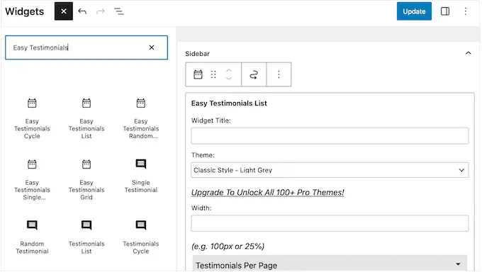 ウィジェットを使用して WordPress にレビューを追加する Adding reviews to WordPress using a widget
