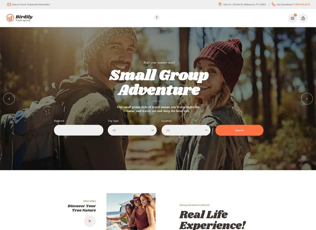 Burung | Tema WordPress Agen Perjalanan & Pemesanan Tur