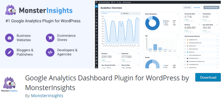 Plugin MonsterInsights