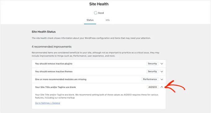 WordPress 网站健康功能 The WordPress site health feature