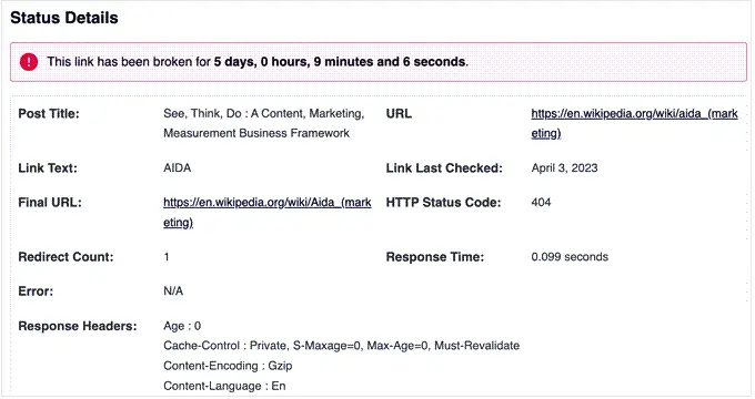 AIOSEO 损坏链接检查器 The AIOSEO broken link checker