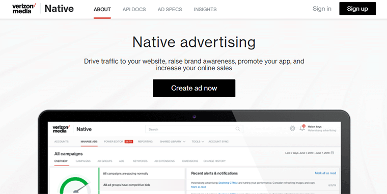 Verizon Media Native