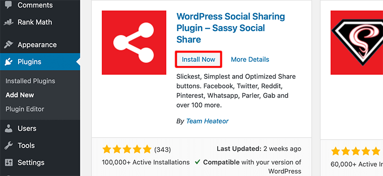 Cliquez sur le bouton Installer maintenant