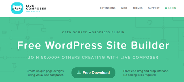 Komposer Langsung Plugin Pembuat Halaman