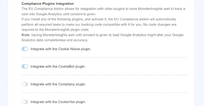 Integrarea pluginului de conformitate Compliance plugin integration