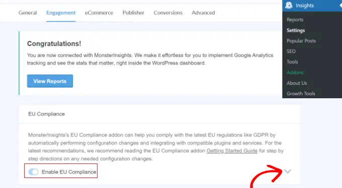 Vedeți setările de conformitate cu UE View EU compliance settings