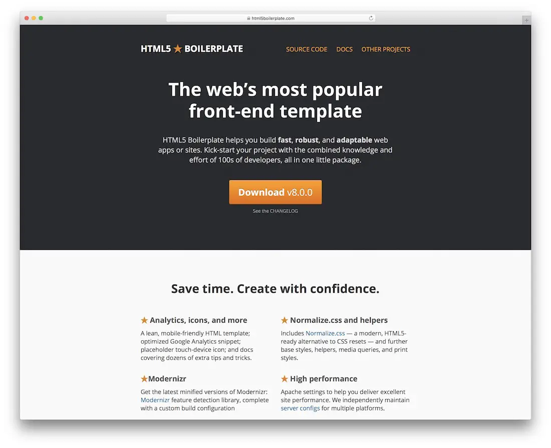 estrutura de grade padrão HTML5