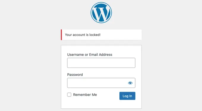 komunikat o błędzie blocklockuseraccount Locked Users Are Unable to Log In