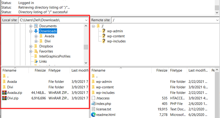 Găsiți tema WordPress pe site-ul local