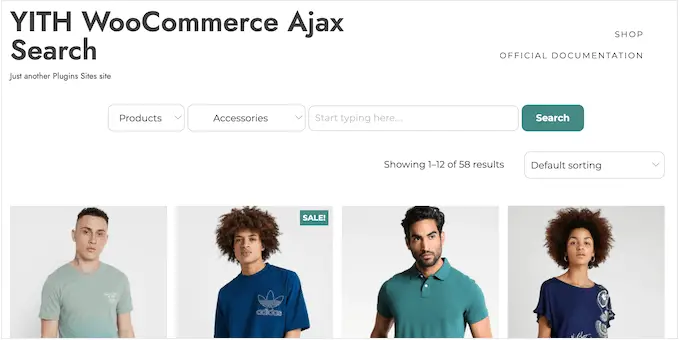 Erweiterte WooCommerce-Suche in einem Online-Shop Advanced WooCommerce search on an online store