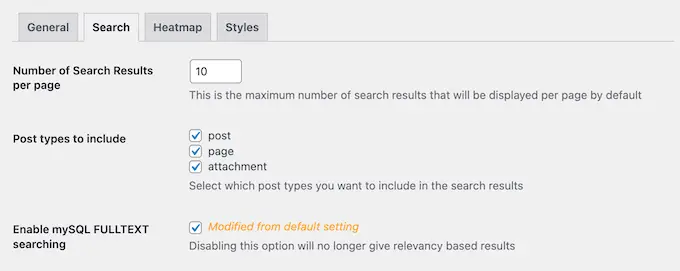 Das Better Search WordPress-Plugin The Better Search WordPress plugin