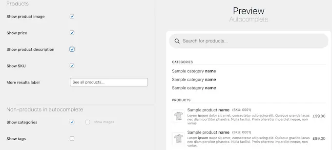 Ein Beispiel für eine Live-Ajax-Suche in einem Online-Shop An example of live Ajax search on an online store