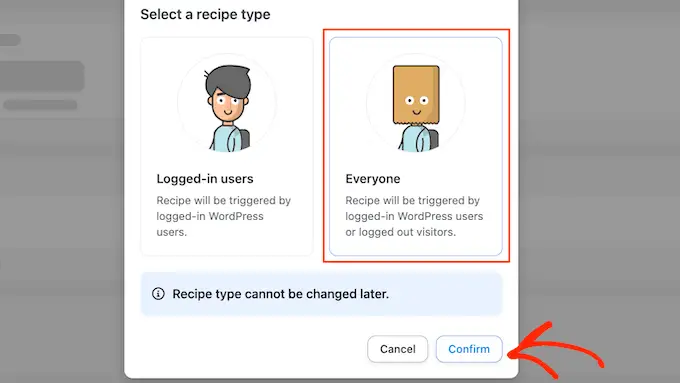 全ユーザー向けのレシピを作成する方法 How to create a recipe for all users