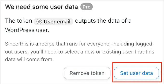 自動化ワークフローでのユーザーデータの設定 Settings user data in an automation workflow