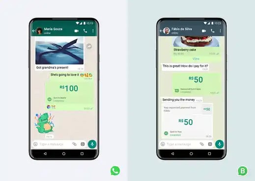WhatsApp-Zahlungen in WhatsApp-Nachrichtenthreads