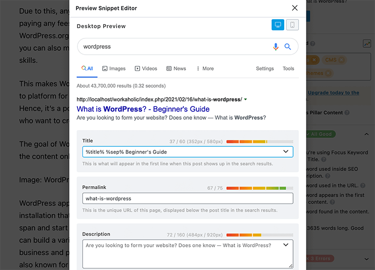 Mathématiques de classement de l'éditeur d'extraits de code