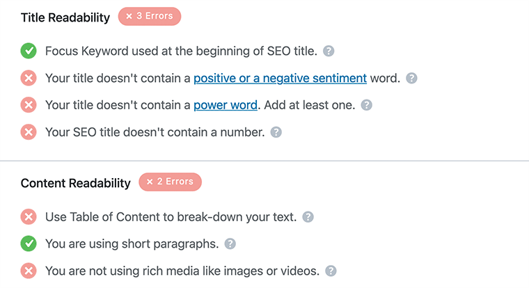 Analyse de contenu mathématique de classement