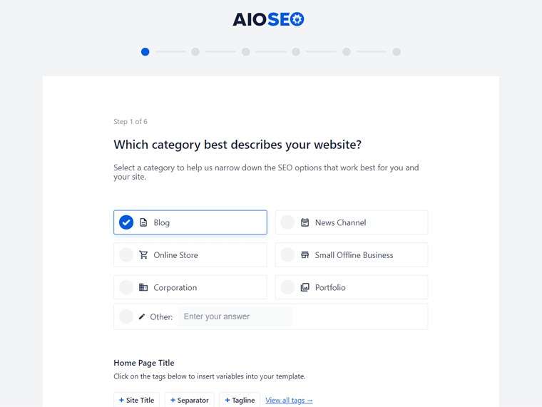 Configurer le paramètre dans AIOSEO