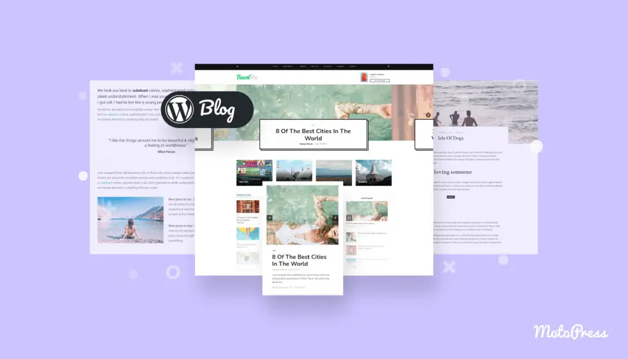 여행 블로그 WordPress 테마.