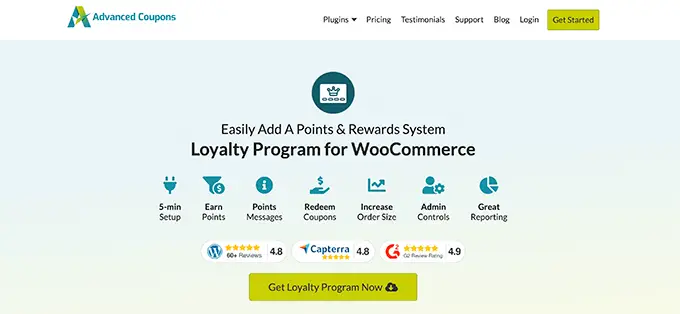 WooCommerce를 위한 로열티 프로그램